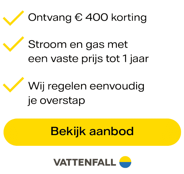 Vattenfall met daltarieven en korting